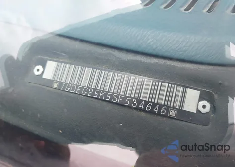 1995 GMC Rally Wagon / Van G2500 from USA, damaged, VIN 1GDEG25K5SF534646